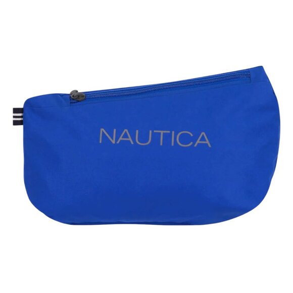 NEW MENS Nautica Packable Rain Jacket | Blue - Picture 4 of 4
